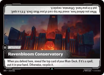 Ravenbloom Conservatory (215/221) - Spiritforged Foil